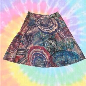 BlackMilk XS Oyster Pattern Skater Skirt